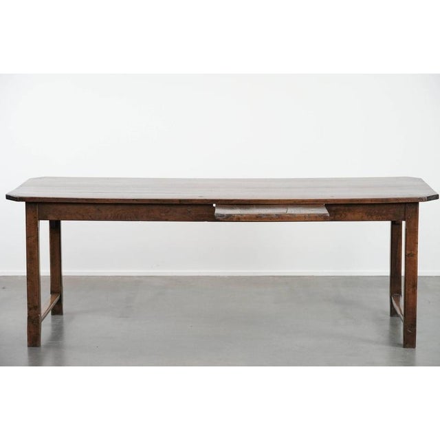 Antique Early 19th Century French Dining Table in Oak For Sale - Image 5 of 16