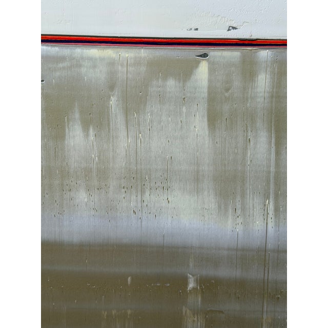 Contemporary Abstract Oil on Canvas/Wood "#1801" by Arvid Boecker For Sale - Image 6 of 8