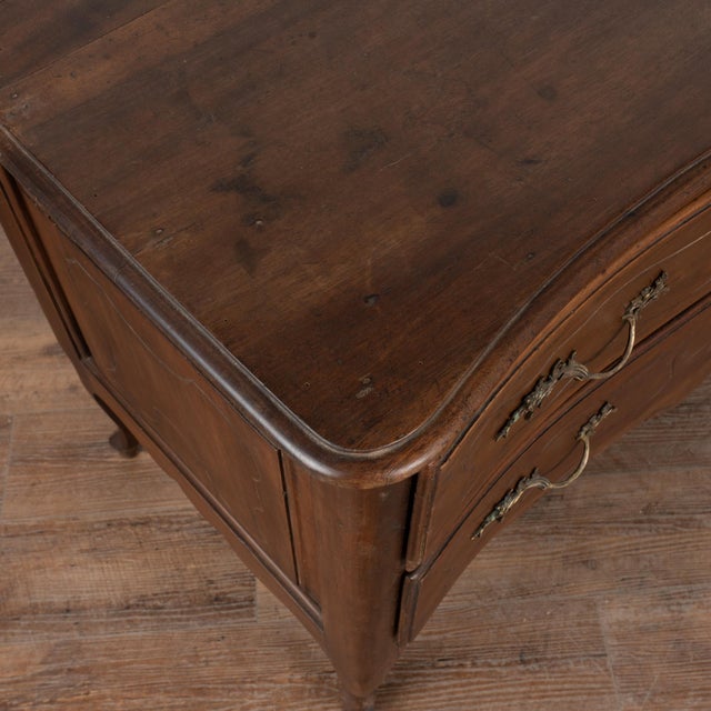 19th Century Italian Walnut Rococo Chest of Two Drawers For Sale - Image 6 of 10