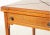 Wood An English Sheraton Mahogany and Satinwood Inlaid Handkerchief Table Early 20th Century, Leather Top From the Estate of Bob Newhart For Sale - Image 7 of 8
