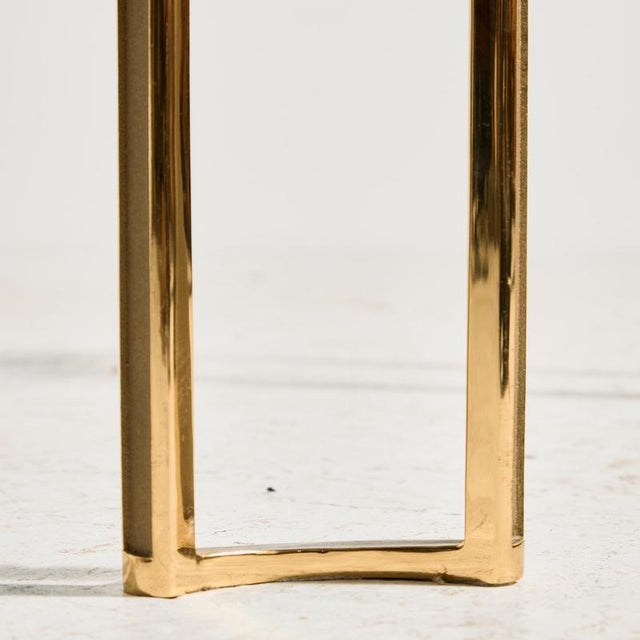 1970s Vintage Brass and Glass Coffee Table, 1970s For Sale - Image 5 of 10