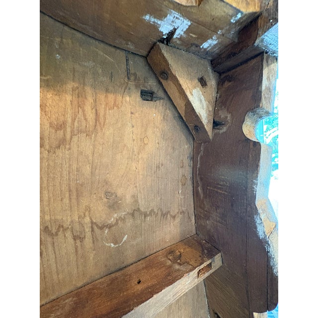 Mid 20th Century Oversized Large Vintage Carved Wood Coffee Table With Claw Feet & Gilded Accents For Sale - Image 12 of 16