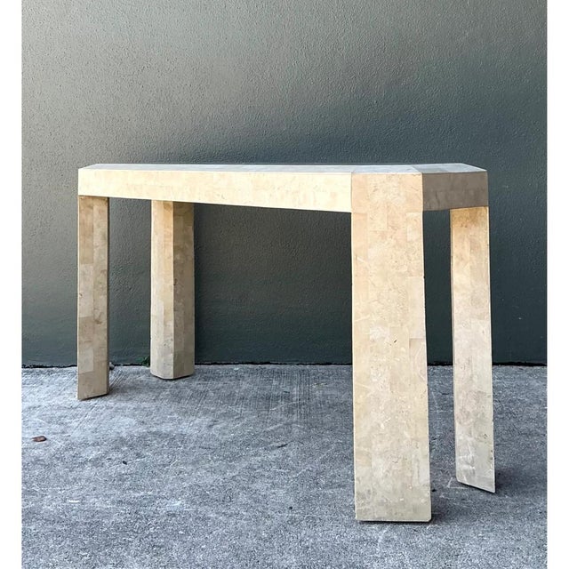 Vintage Tessellated Stone Console Table For Sale - Image 12 of 12