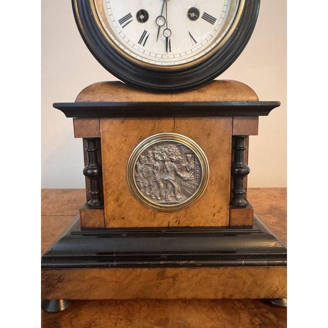 Mid 19th Century Antique Victorian Mantle Clock, 1860 For Sale - Image 5 of 7