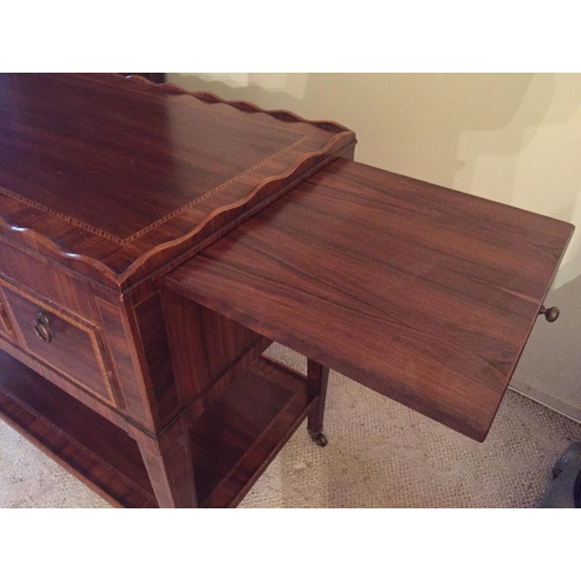 Wood Mobile Console or Bar Cart by Alfonso Marina For Sale - Image 12 of 13