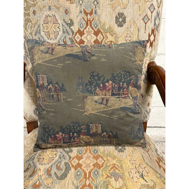 Vintage Parker Southern French Louis XIII Regency Style Library Armchair For Sale In Kansas City - Image 6 of 12