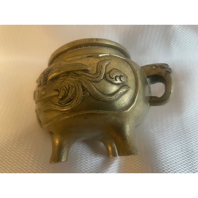 Late 19th Century Antique 19th Century Chinese Cast Bronze Phoenix Censer For Sale - Image 5 of 10