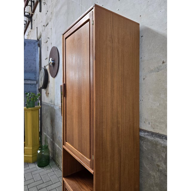 Modern Danish Highboard in Teak attributed to Dyrlund, 1980s For Sale - Image 3 of 17