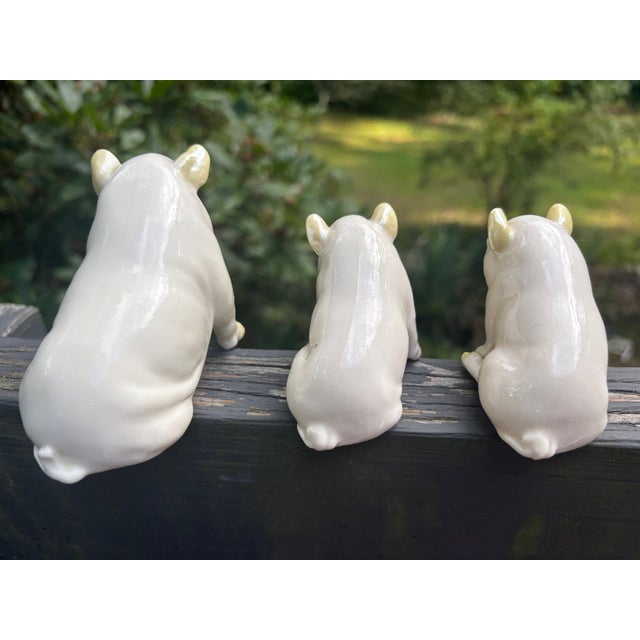 Adorable Trio of Vintage Belleek Porcelain Pigs Made in Ireland For Sale In Providence - Image 6 of 8