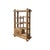 1980s Rustic Thick Bold Wood Multi-Shelves Display Cabinet Bookcase Room Divider For Sale - Image 4 of 18