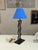 Postmodern Squiggle Table Lamp in Blue & Black For Sale - Image 9 of 9