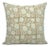 Rajat Floral Design Farmhouse Cushion Cover in Brown Duck Canvas 16x16 Inch For Sale
