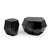Contemporary Three Rocks High Side Table in Black Glass from Insidherland For Sale - Image 3 of 10