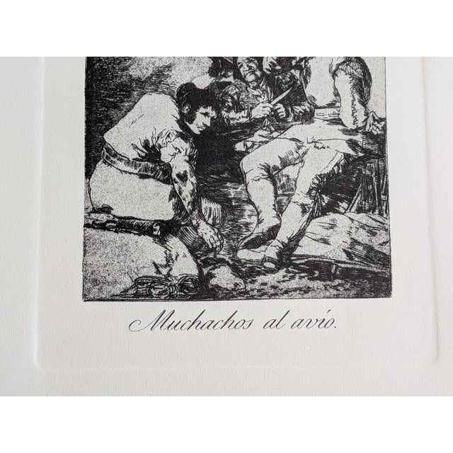 Francisco de GOYA - Fran.co Goya y Lucientes, Pintor - Plate 11 - Los Caprichos, ed. Jean de Bonnot. Plate 1 on Lana pur...