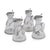 Antique 20th Century English Silver & Cut Glass Whisky Decanters, 1924, Set of 4 For Sale - Image 10 of 10