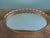 Vintage Brass-Style Metal Filigree Large Oval Mirror Vanity Tray For Sale In Minneapolis - Image 6 of 18