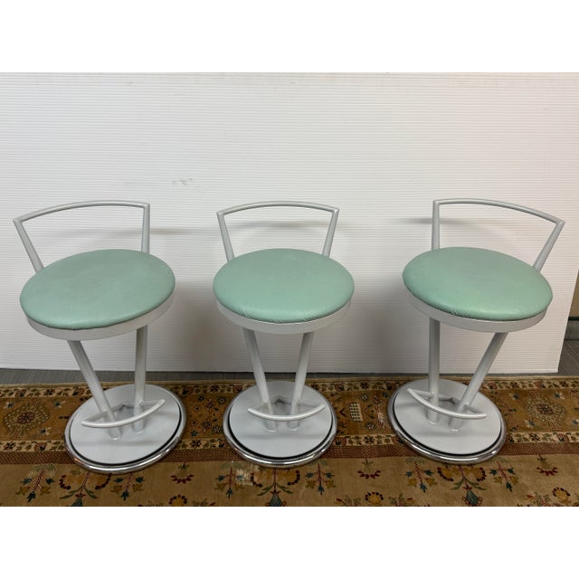 Postmodern Postmodern Jetson Counter Stools, Set of Three For Sale - Image 3 of 12