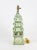 Vintage Dutch green and white Style Pagoda Hand-Painted Table Lamp The shape of this lamp comes from Delft, the...