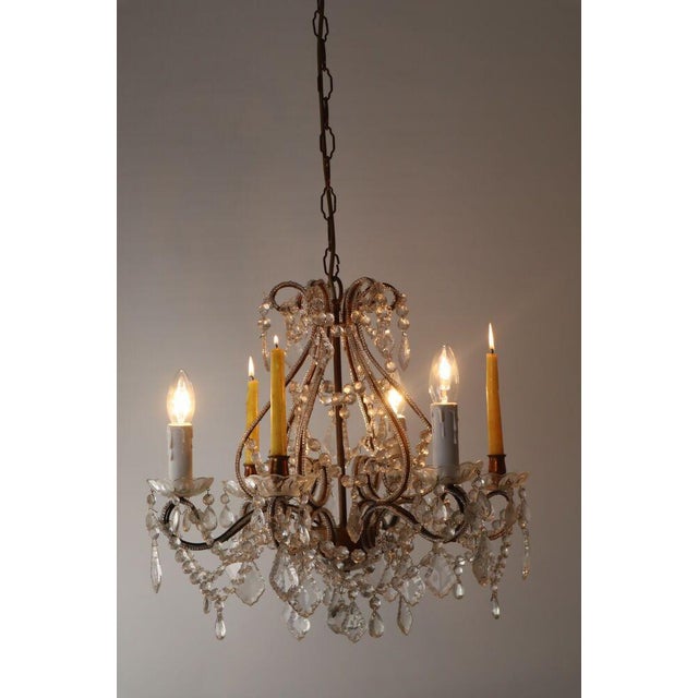 Italian Chandelier in Crystal For Sale - Image 14 of 15