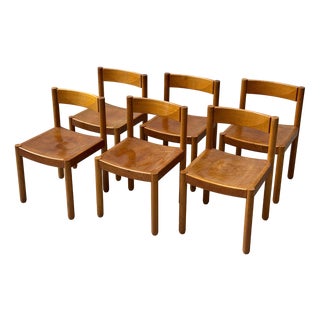 Mid-Century Model 6200 Chairs by Robert & Trix Haussmann for Dietiker, 1960s, Set of 6 For Sale