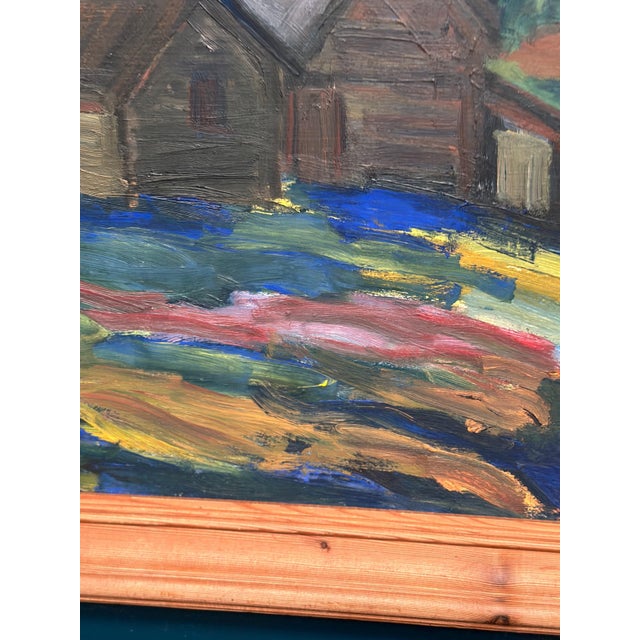 Mid-Century Modern Kersti Flyckt, Mountain Landscape, 1960s, Oil on Panel, Framed For Sale - Image 3 of 18