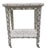 Sophisticated Karl Springer Style Python Skin Wrapped Telephone Table For Sale