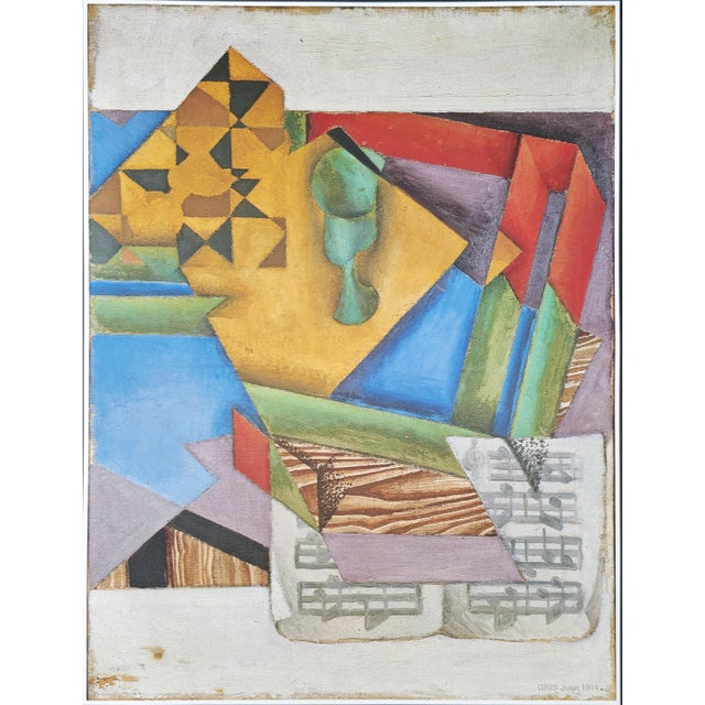 Juan Gris Le Papier à Musique (The Sheet of Music) Original poster for the exhibition Apollinaire et les Peintres at the...
