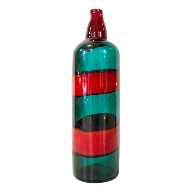 Fulvio Bianconi Vase, Venini Murano, 1950s For Sale