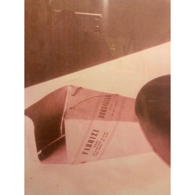 David Aschkenas, Large Vintage Photograph Polaroid Transfer Photo Print Borsalino Hat Signed 1996, 1996 For Sale - Image 4 of 6