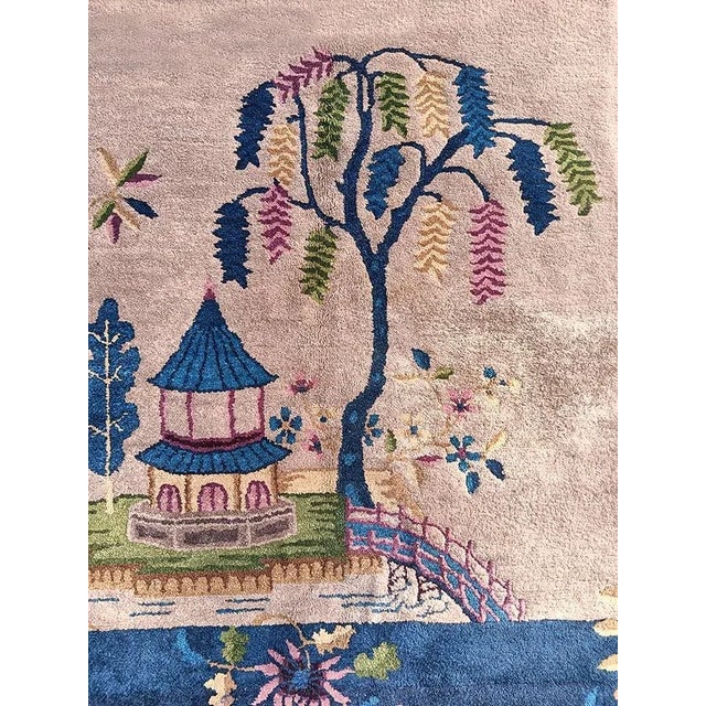 1920s 1920s Chinese Art Deco Carpet For Sale - Image 5 of 9