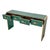Green Glass Console with Four Drawers, 1980s For Sale - Image 10 of 11