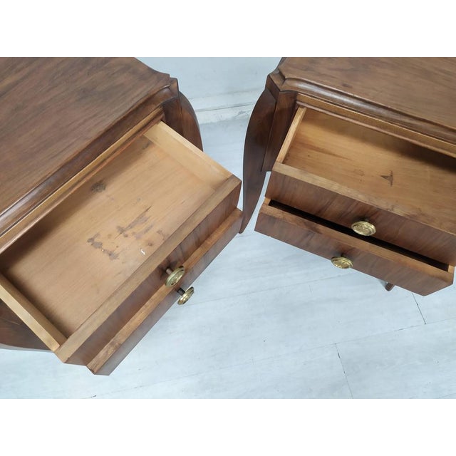 Art Deco Nightstands, 1930s, Set of 2 For Sale - Image 9 of 18