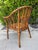 Vintage Handcrafted Rattan Barrel Back Chair With Woven Seat For Sale In Naples, FL - Image 6 of 13