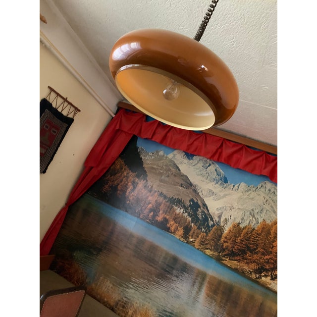 Original Brown Ceiling Light, 1960s European Plug (up to 250V).The wiring of this item may be original and might need...