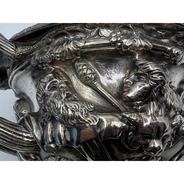 Pair 19th Century Grand Tour Neo Classical Silver Plated Warwick & Albani Urns For Sale - Image 18 of 18