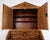South jutland louis xvi bureau cabinet made of oak and dating from the 19th century. The upper section has a shaped top...