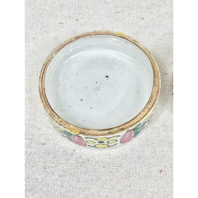 Ceramic Vintage Stackable Chinoiserie Catchalls-Set of 3 For Sale - Image 7 of 12