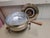 Mid 20th Century Mid 20th Century Hollywood Regency Black Gold Dorothy Draper Style Food Chafing Dish Warmer & Skillet Set For Sale - Image 5 of 8