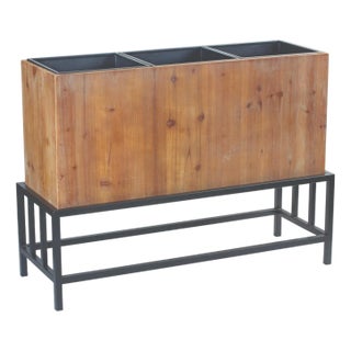 Triple Planter on Stand For Sale