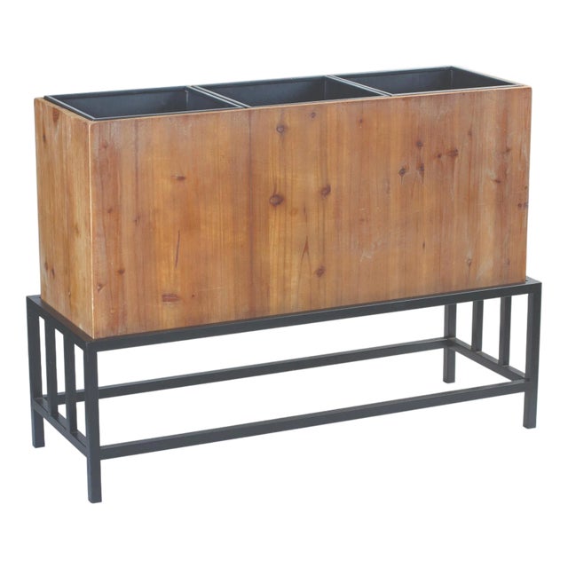 Triple Planter on Stand For Sale