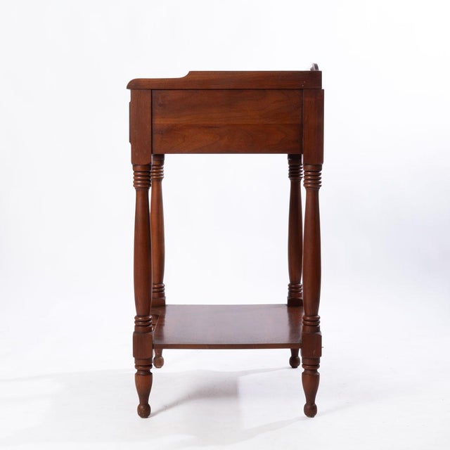 Henkel Harris Mid 20th Century Pair of Henkel Harris Cherry Nightstands For Sale - Image 4 of 17