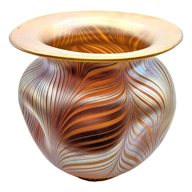 Vintage Iridescent Vase by Johann Loetz Witwe, 1890s For Sale