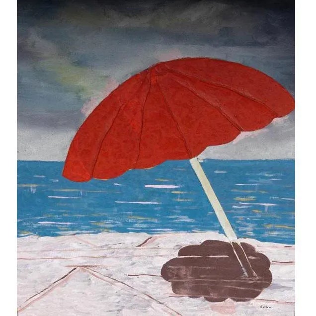 Oil painting on canvas with silver frame reliefs MEASURES Height 133cm Width 113cm