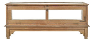 Low Display Case in Wood and Glass