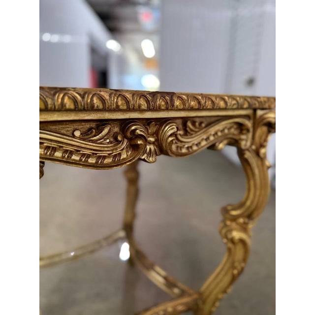 Vintage Louis XV Style Large Console Table For Sale - Image 11 of 11