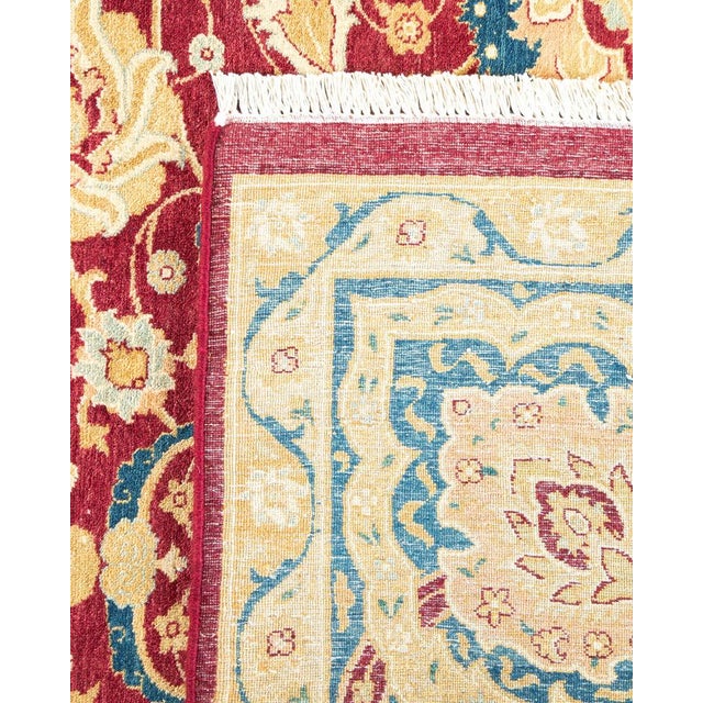 2010s Mogul Collection Hand-Knotted Area Rug - Red 8' 1" x 10' 0" For Sale - Image 5 of 9