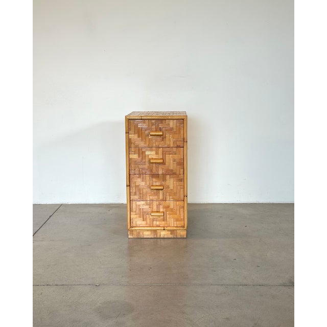 Vintage Bamboo Chest of Drawers, 1970s For Sale - Image 6 of 10