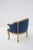 Blue Vintage Blue Velvet and Gilt Wood Armchair, 1890s For Sale - Image 8 of 10