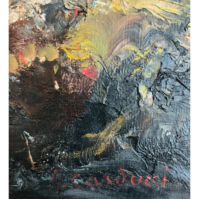 Modern Adolfo Carducci, Sous bois et ruisseau, Oil on Canvas, Framed For Sale - Image 3 of 11