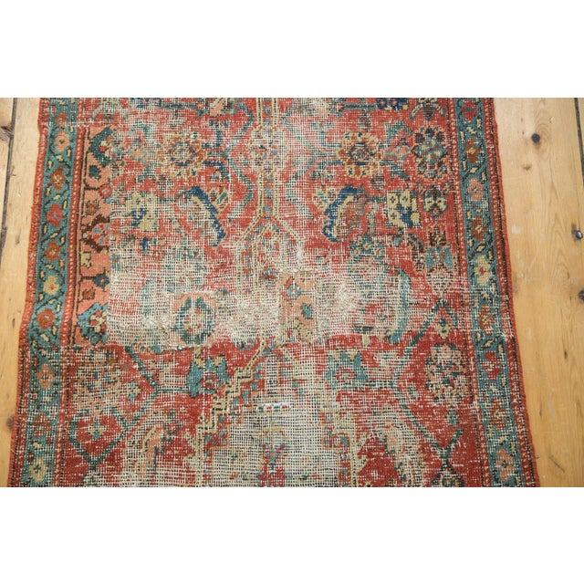 Shabby Chic Antique Heriz Rug Runner - 2'3" x 13'4" For Sale - Image 3 of 10